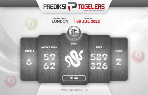 Akun365 | Prediksi Togeler LONDON 6 Juli 2022 Rabu