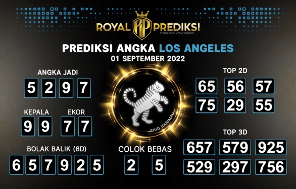 LOS ANGELES Prakiraan 1 September 2022 Kamis

 – Slot Deposit Pulsa